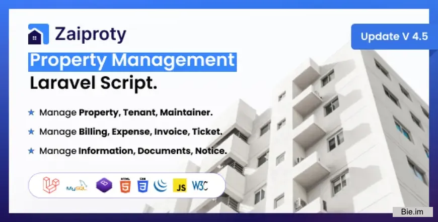 Zaiproty v4.6 - Property Management Laravel Script - nulled