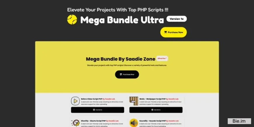 Mega Bundle Ultra Pro - PHP Scripts 1.1