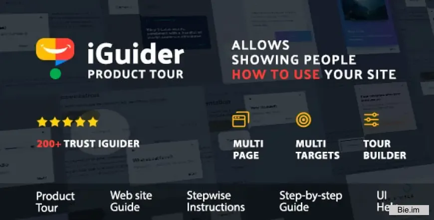 iGuider v5.5 - Product Tour - Interactive Walkthroughs - Website step by step Guide