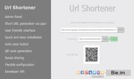 Url Shortener v1.8.0