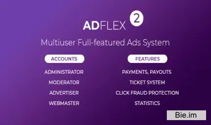 AdFlex 2.0.7 - Multi User Full-featured Ads System nulled