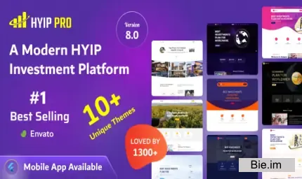 HYIP PRO v8.0 - A Modern HYIP Investment Platform - nulled