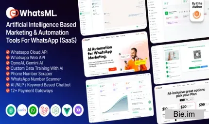 WhatsML – AI-Based Marketing & Automation Tools for WhatsApp (SaaS) 2.1 + Addons 2.1.0