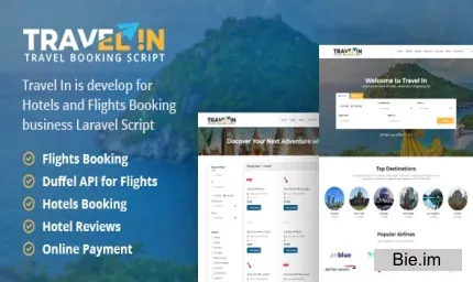 Travelin - Hotel & Air Tickets Booking Laravel Script