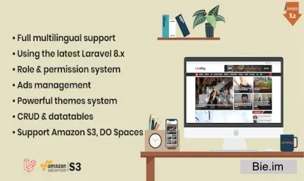 LaraMag v7.5.9 - Laravel News & Magazine Multilingual System - nulled
