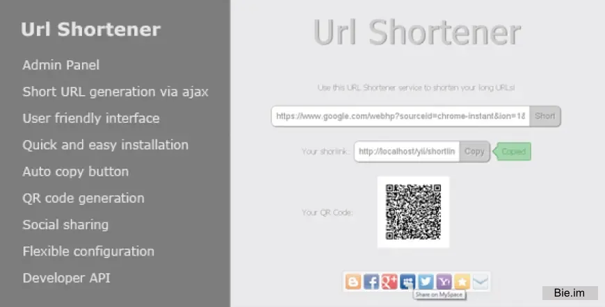 Url Shortener v1.8.0