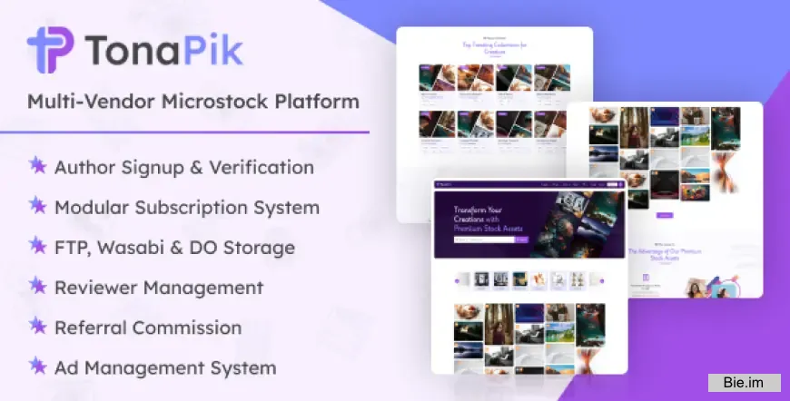 TonaPik v1.0 - Multi Vendor Microstock Platform