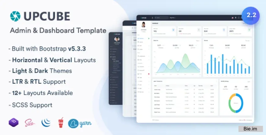 Upcube v2.2.0 - Responsive Bootstrap Admin & Dashboard Template