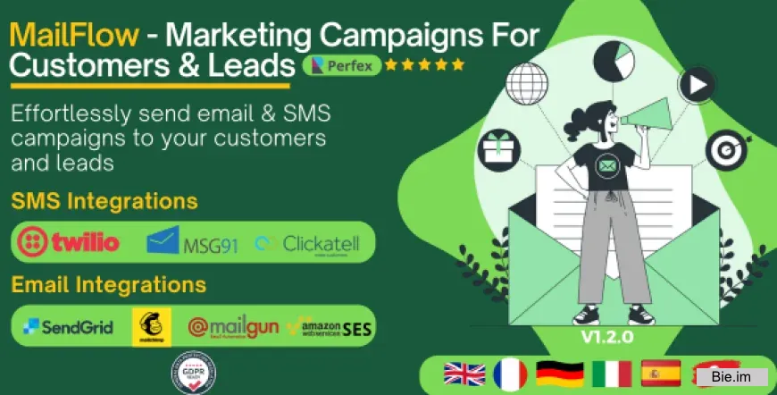 MailFlow v1.2.0 - Customers & Leads Newsletter For Perfex CRM
