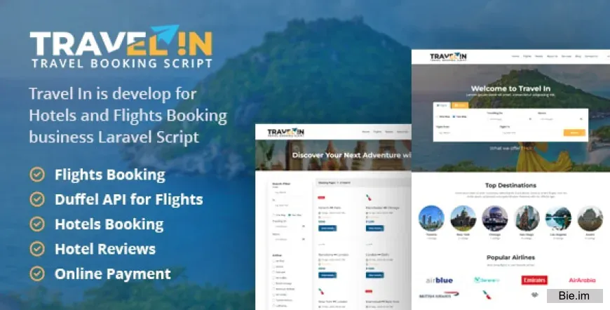 Travelin - Hotel & Air Tickets Booking Laravel Script - 4 September 2025