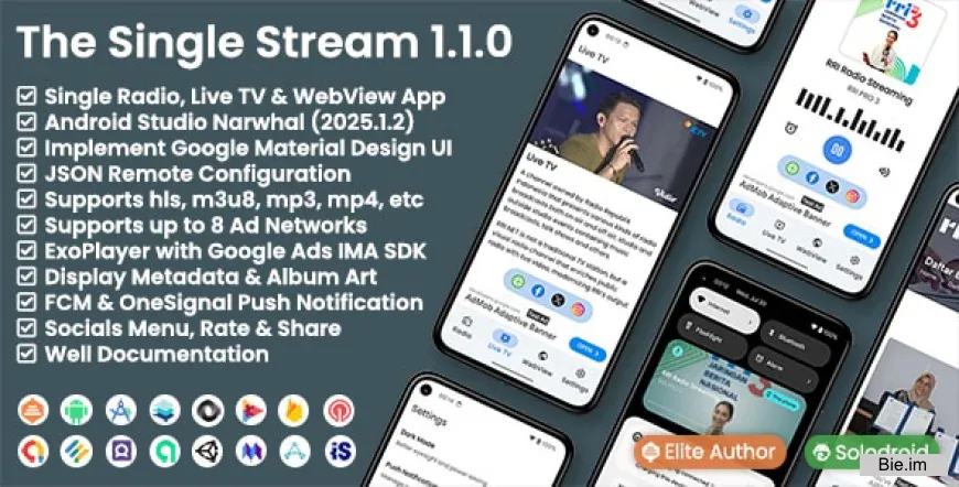 The Single Stream v1.1.0 - Single Radio, Live TV & WebView App