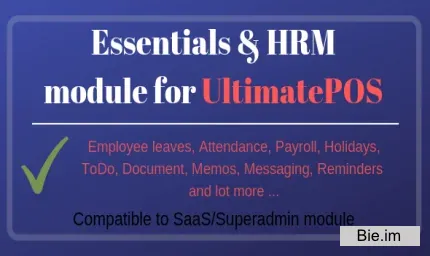 Essentials & HRM (Human resource management) v5.3 - Module for UltimatePOS