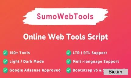 SumoWebTools v2.0.5 - Online Web Tools Script nulled