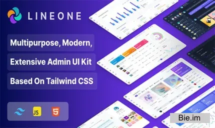 Lineone v3.1.1 - Multipurpose Tailwind CSS Admin Template based on HTML, HTML + Laravel