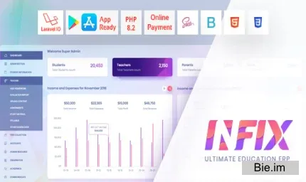 InfixEdu School v9.0.4 - School Management System Software