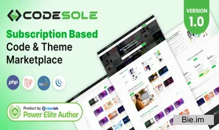 CodeSole - Subscription Based Code And Theme Marketplace 1.0.0