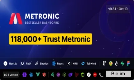 Metronic v9.3.2 - Responsive Admin Dashboard Template