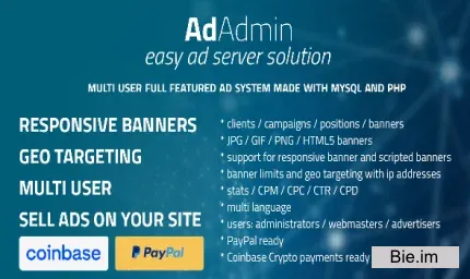 AdAdmin v4.3.3a-b - Easy full featured ad server