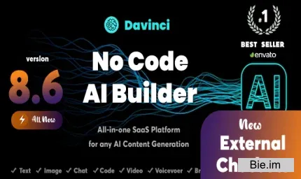 Davinci AI v8.6 - OpenAI Content, Text, Image, Voice, Chat, Code, Transcript, and Video Generator as SaaS - nulled