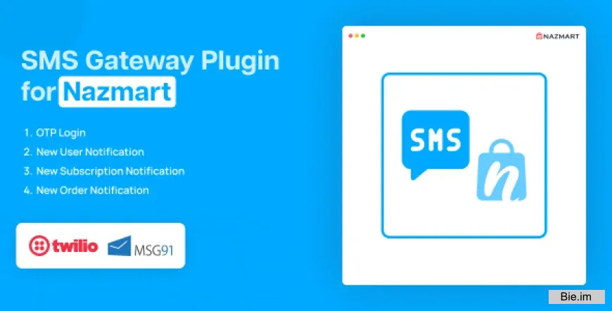 SMS Gateway Plugin - Nazmart Multi-Tenancy eCommerce Platform (SAAS) - 8 September 2025
