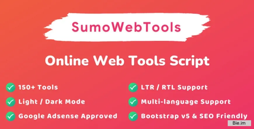 SumoWebTools v2.0.3 - Online Web Tools Script nulled
