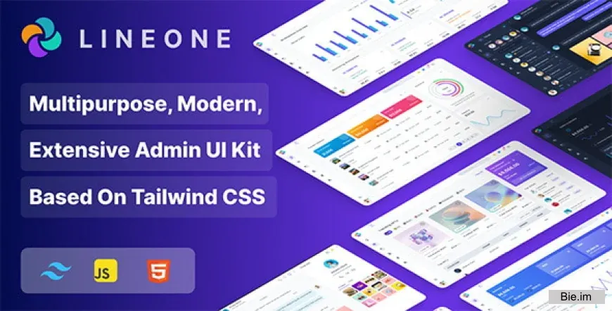 Lineone v3.1.1 - Multipurpose Tailwind CSS Admin Template based on HTML, HTML + Laravel