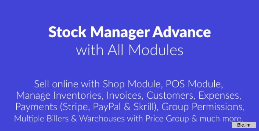 Stock Manager Advance with All Modules v4.0.0 beta4