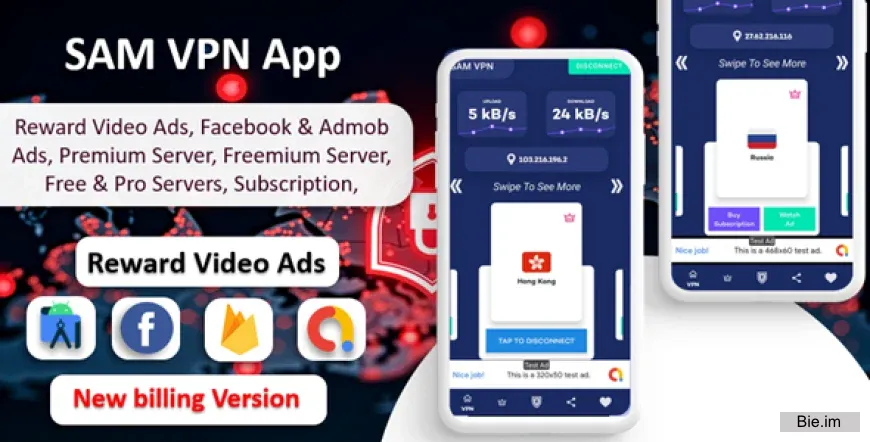 SAM VPN App v12.0 - Secure VPN and Fast Servers VPN