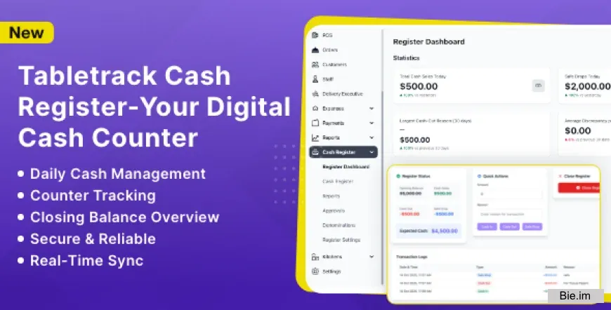 Cash Register Module for Tabletrack v1.0.0