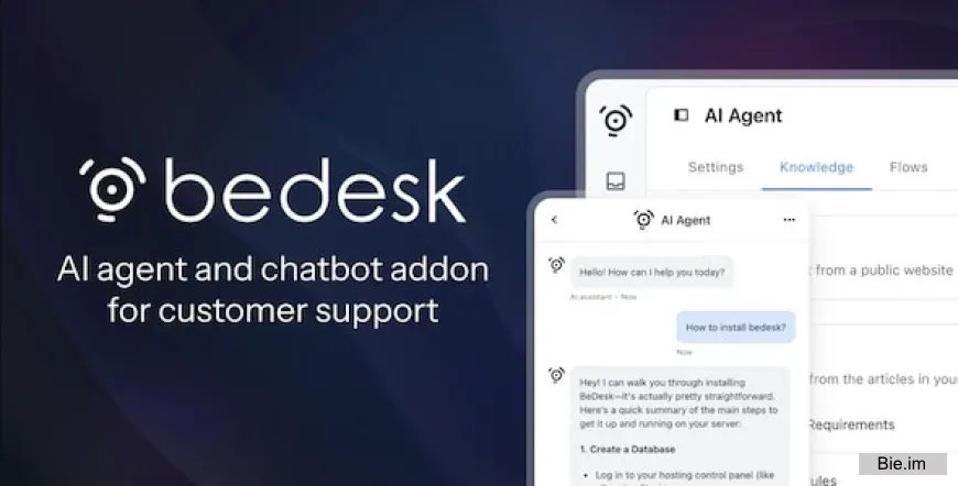 AI agent and chatbot addon for BeDesk support platform v1.0