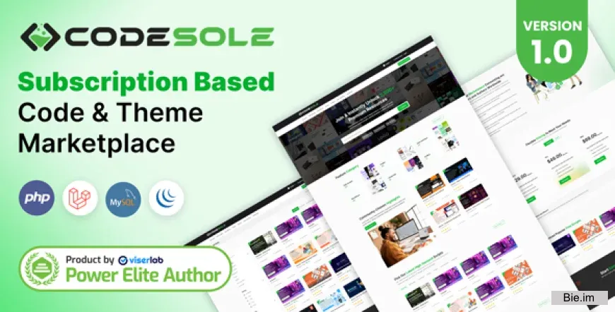 CodeSole - Subscription Based Code And Theme Marketplace 1.0.0