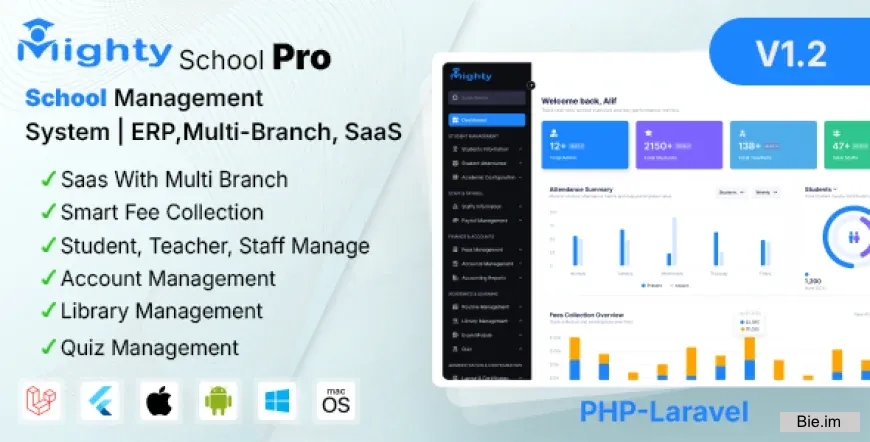 Mighty School Pro - School Management System (ERP, Multi-Branch, SaaS All In One) 1.2