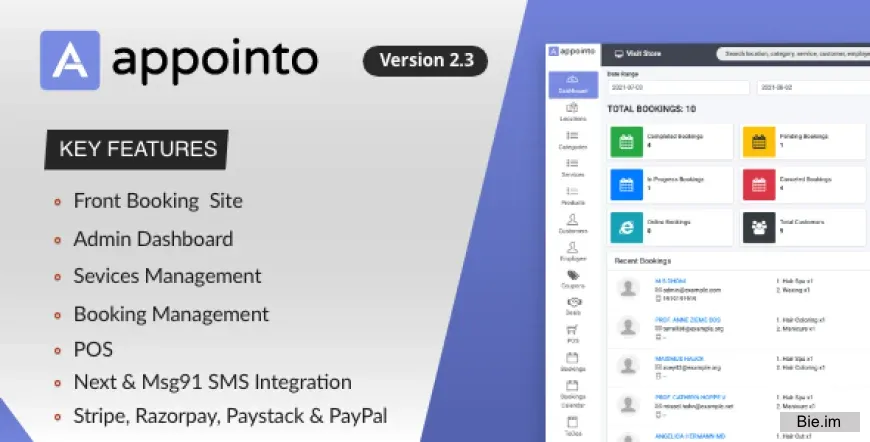 Appointo v2.3.9 - Booking Management System - nulled
