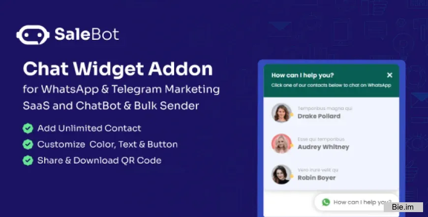 SaleBot Chat Widget Addon v1.1.0
