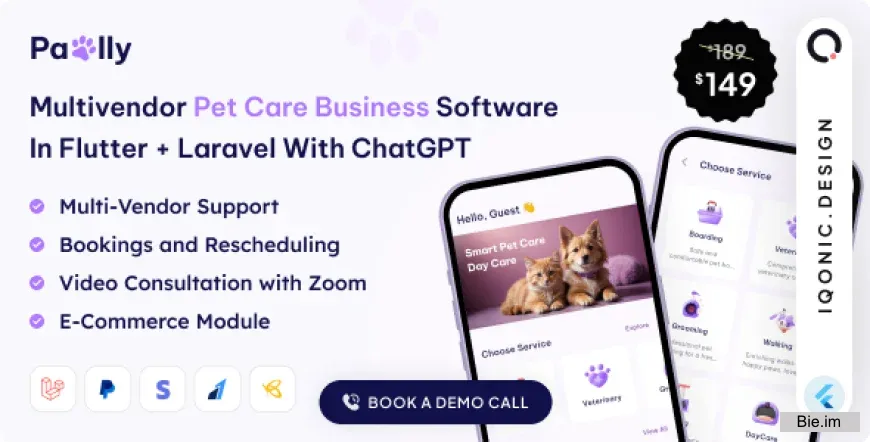 Pawlly v2.3.2 - All-in-one Pet Care Solution in Flutter + Laravel with ChatGPT
