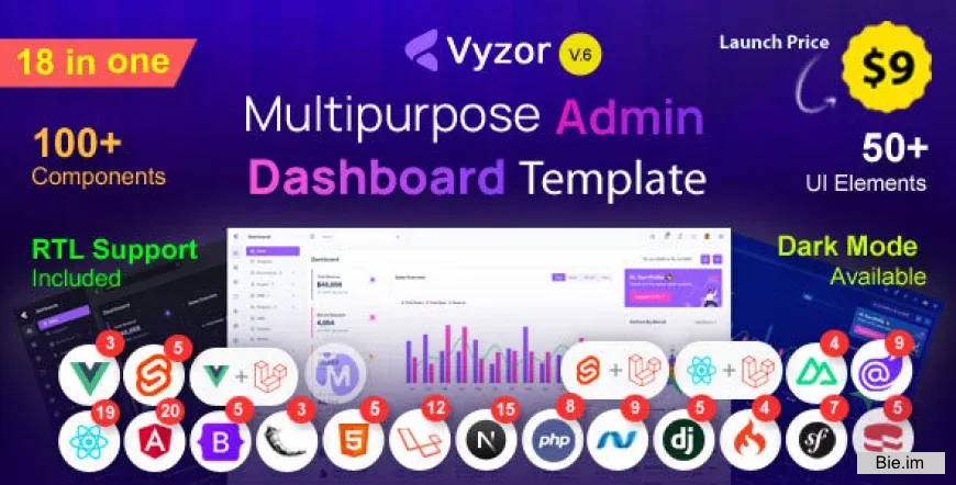 Vyzor v6.0 – Multipurpose Admin & Dashboard Template