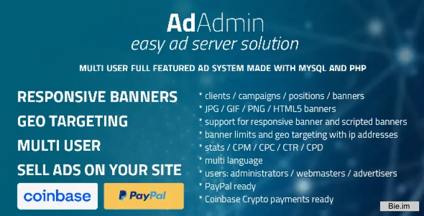 AdAdmin v4.3.3a-b - Easy full featured ad server