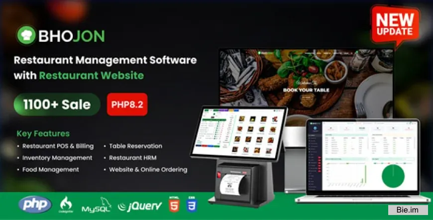 Bhojon v4.0 - Best Restaurant Management Software with Restaurant Website - nulled