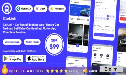 CarLink v1.4 - Car Rental Booking App - Rent a Car - Taxi and Self Drive Car Renting - Complete Solution