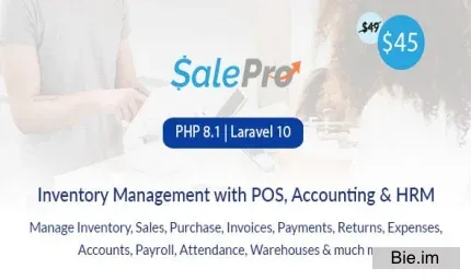 SalePro v5.5.3 - POS, Inventory Management System with HRM & Accounting