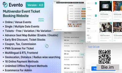 Evento v4.0 - Multivendor Event Ticket Booking Website - nulled