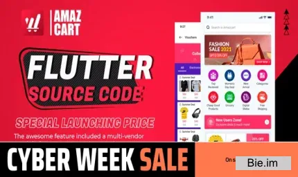 Flutter AmazCart v3.6 - Ecommerce Flutter Source code for Android and iOS