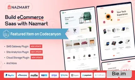 Nazmart v3.0.3 - Multi-Tenancy eCommerce Platform (SAAS) - nulled