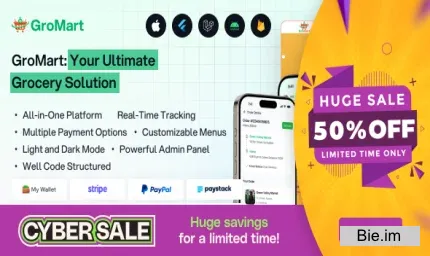 GroMart v5.4 - Grocery Store App - Multivendor Grocery Flutter App