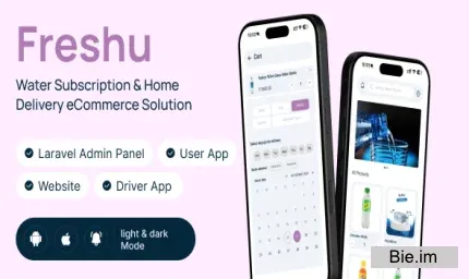 Freshu v1.9 - Water Subscription App and Delivery eCommerce Flutter Mobile App