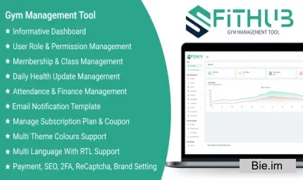 FitHub SaaS v1.6 - Gym Management Tool