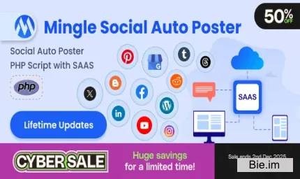 Mingle SAAS v5.5.8 - Social Auto Poster & Scheduler PHP Script - nulled