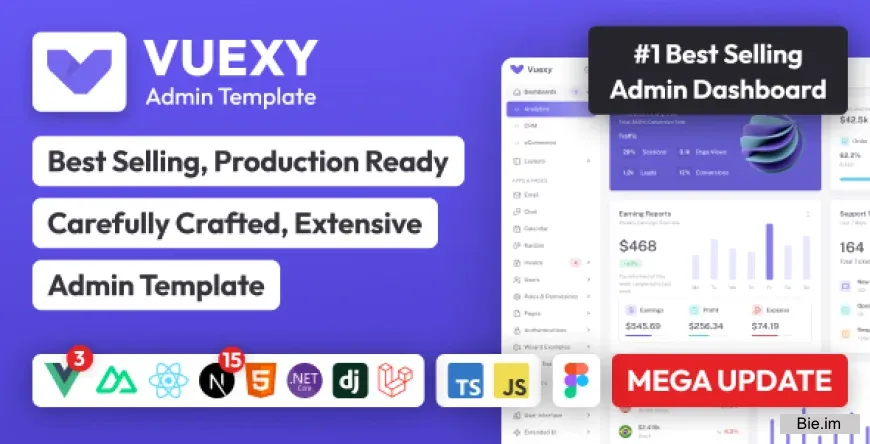 Vuexy v10.10.0 - Vuejs, React, HTML & Laravel Admin Dashboard Template