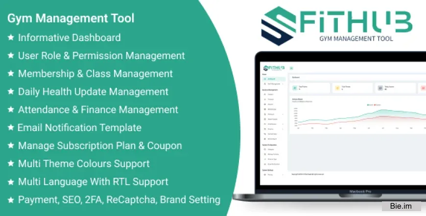 FitHub SaaS v1.6 - Gym Management Tool