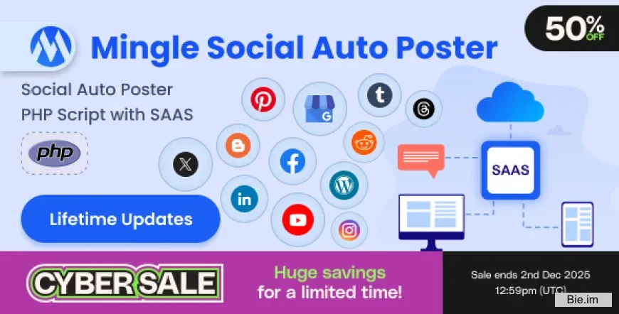 Mingle SAAS v5.5.8 - Social Auto Poster & Scheduler PHP Script - nulled